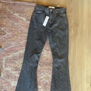 New with tag! Top Shop Grey Stretch Boot Cut jeans
